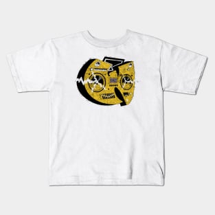 yellow radio vintage Kids T-Shirt